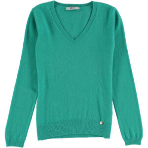 Maglione verde collo V Liu Jo
