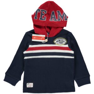 Maglia maniche lunghe con cappuccio blu Original Marines