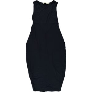 Vestito lungo smanicato blu Martino Midali