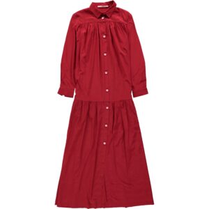Vestito lungo manica lunga rosso Marta Ferri