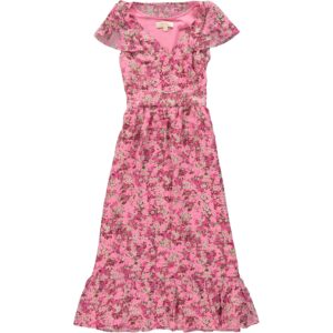 Vestito lungo a fiori rosa Michael Kors