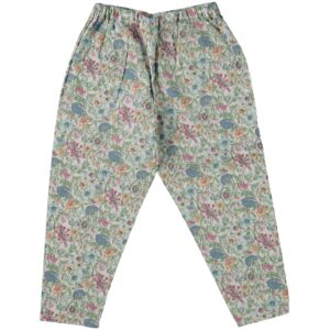 Pantaloni a fiori verdi, rosa, azzurri Nellie Quats