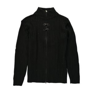 Maglione nero con cerniera collo alto Carnet De Vol