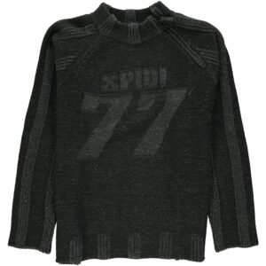 Maglione nero collo alto Spidi