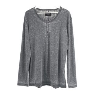 Maglia serafino manica lunga grigia Guess
