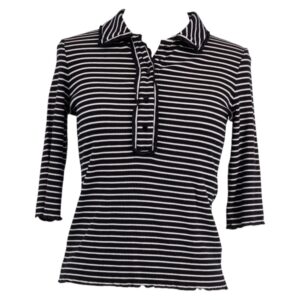 Maglia manica 3/4 bianca e nera Max & Co.