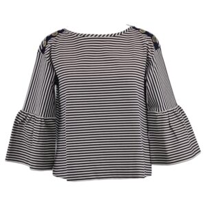 Maglia a righe blu ebianche i Blues
