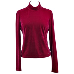 Maglia in velluto bordeaux Guess