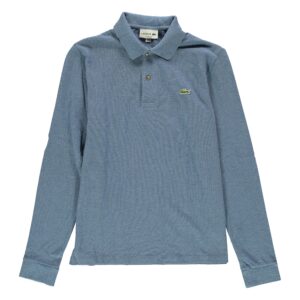 Polo blu manica lunga Lacoste