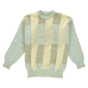 Maglione lana grigio e azzurro Ballantyne