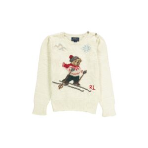 Magione bianco disegno orso Polo Ralph Lauren